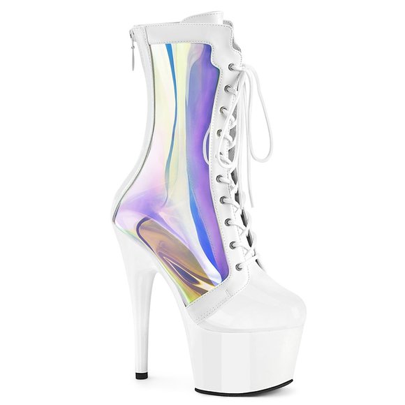 holographic ankle boots